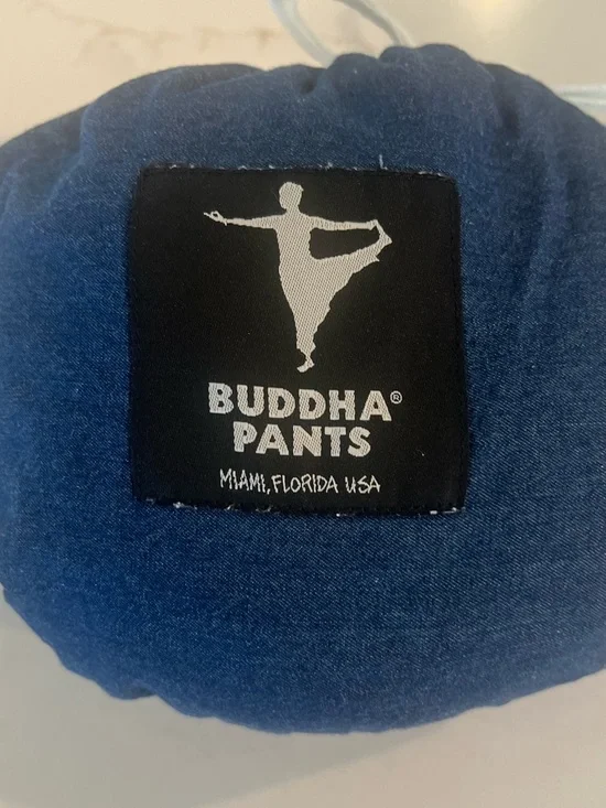 Buddha Pants The Catsuit | Blue Cotton Harem Jumpsuit XS - Picture 4 of 11